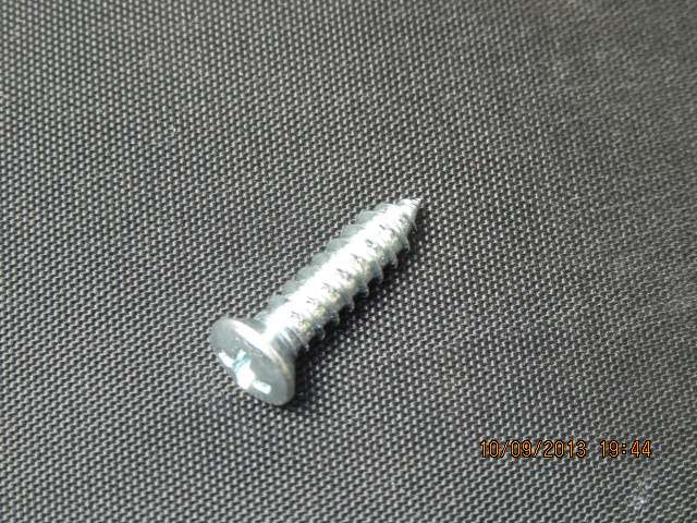 (image for) #8 X 1" W/#6 HEAD ,TAPPING SCREW ZINC 10PC - Click Image to Close